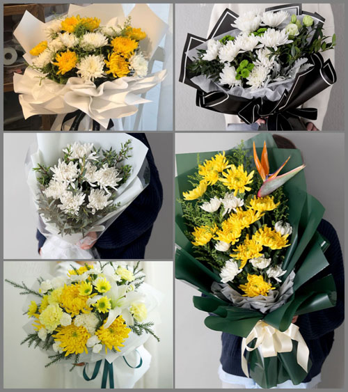 山东青岛平度市李园街道夼村白事花束代送